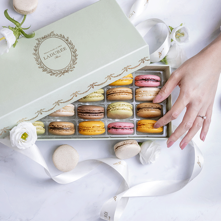 Le coffret de macarons à composer