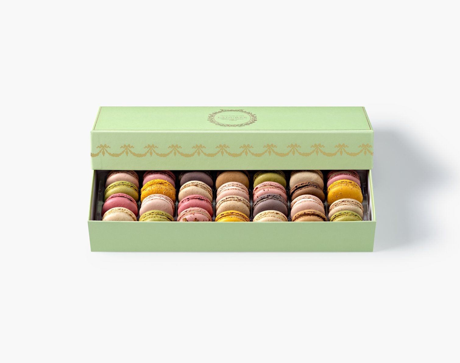 Coffret de 28 macarons intemporel