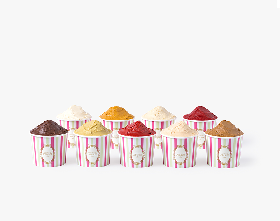 Discover our assortment of 9 ice cream and sorbet flavors: vanilla, chocolate, raspberry, caramel, pistachio, rose, strawberry, lemon and coffee.