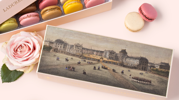 La haute gourmandise rencontre la grandeur du patrimoine culturel. Ladurée Paris et le Château de Versailles s’associent pour célébrer les 400 ans du début de la construction de cet édifice remarquable.