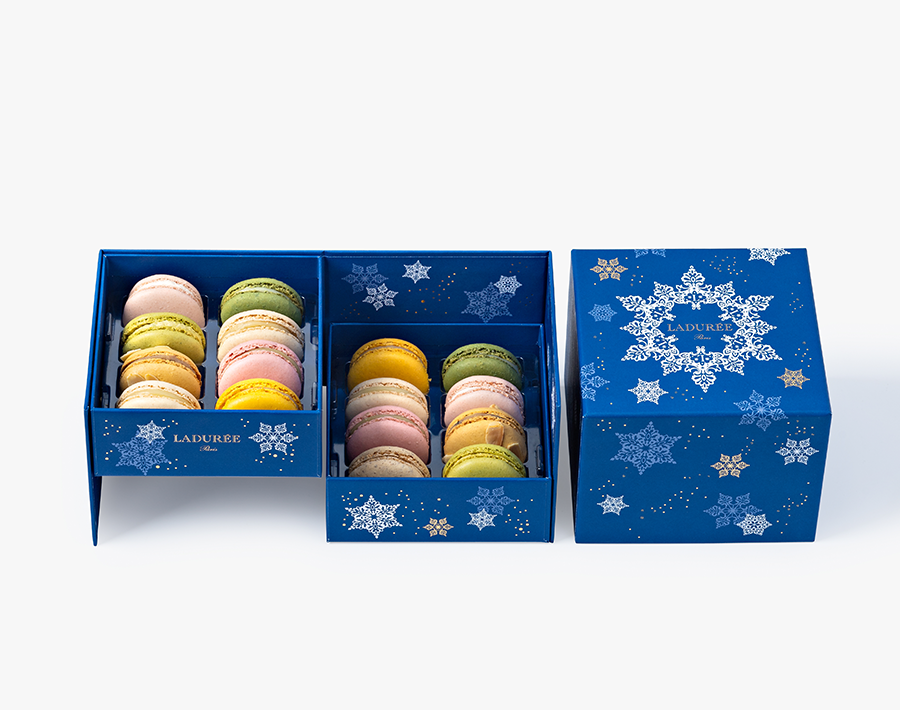 Coffret de 16 macarons Céleste Coffret de 16 macarons Céleste