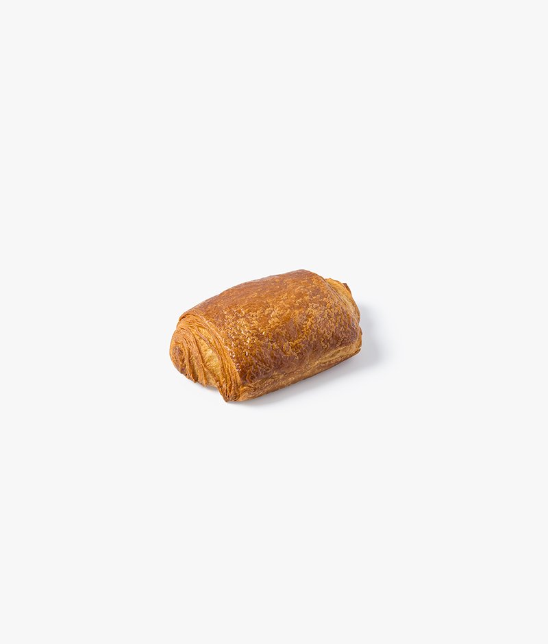 The classic pain au chocolat: crisp puff pastry and two chocolate bars. All viennoiserie is served with a small napkin.